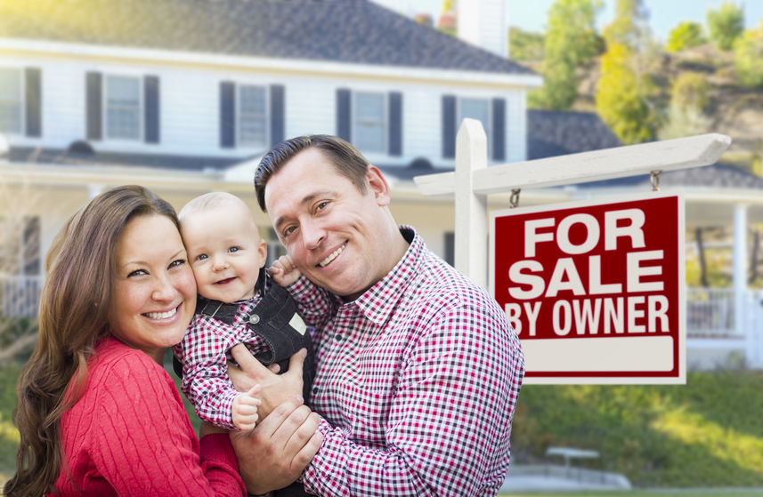 Fsbo sign with family